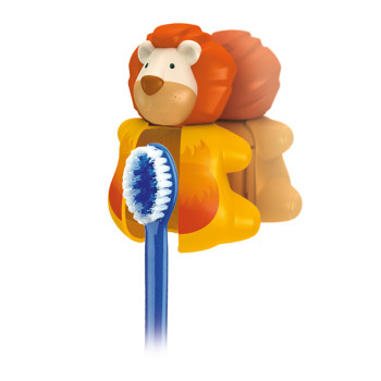 MIRADENT Kinderzahnbürstenhalter Funny Löwe